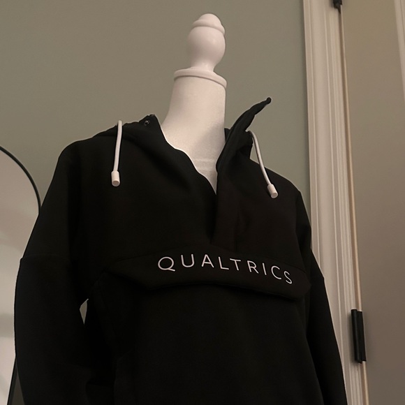 Black Qualtrics mixed media Hoodie - Picture 11 of 13